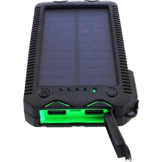 Thumbnail - Powerneed S12000G power bank Lithium Polymer LiPo 12000 mAh Black Green (12000 mAh, 1 W, 44.40 Wh), Powerbank, Schwarz, ...