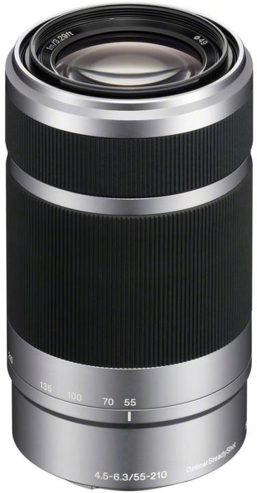 Produktbild Sony E 55-210mm f/4.5-6.3 OSS, E-Mount Silber (Sony E, APS-C / DX)