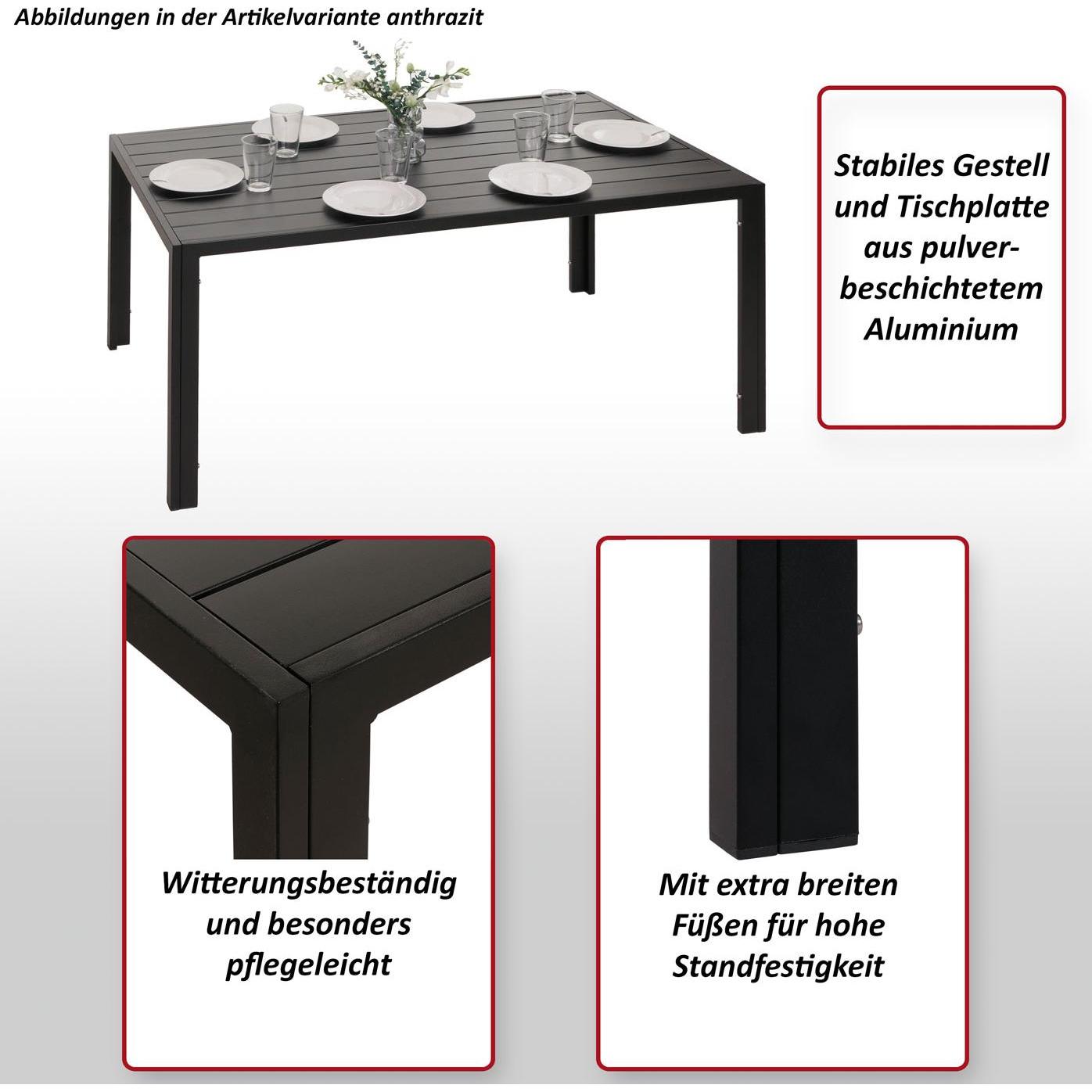 Thumbnail - MCW, Gartentisch + Balkontisch, N40-140 (140 cm)