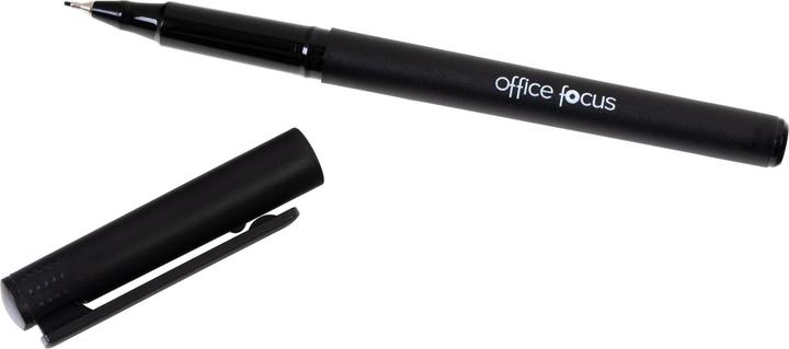 Produktbild Office focus Fineliner Focus Schwarz, 12 Stück, Strichstärke (Schwarz, 12x)