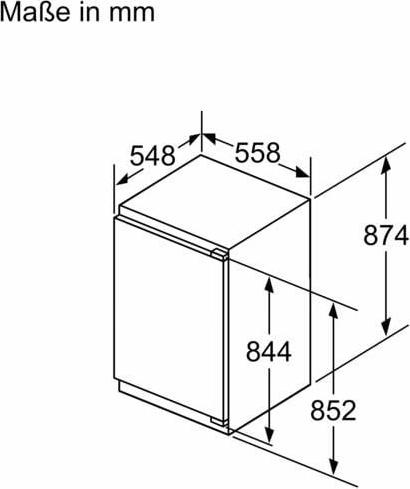 Actual product image Siemens KI22LEDD1 Built-in refrigerator with freezer compartment (DE model) (119 l)