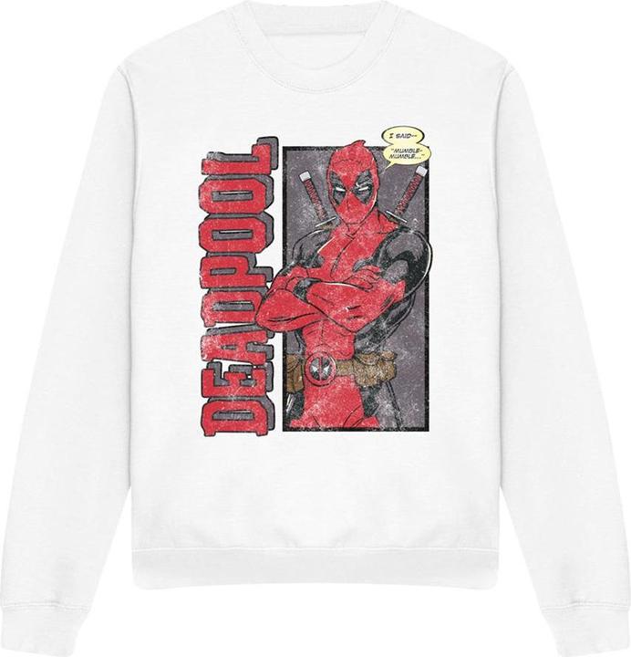 Actual product image Deadpool Unisex Adult I Said Mumble Sweatshirt (XL)