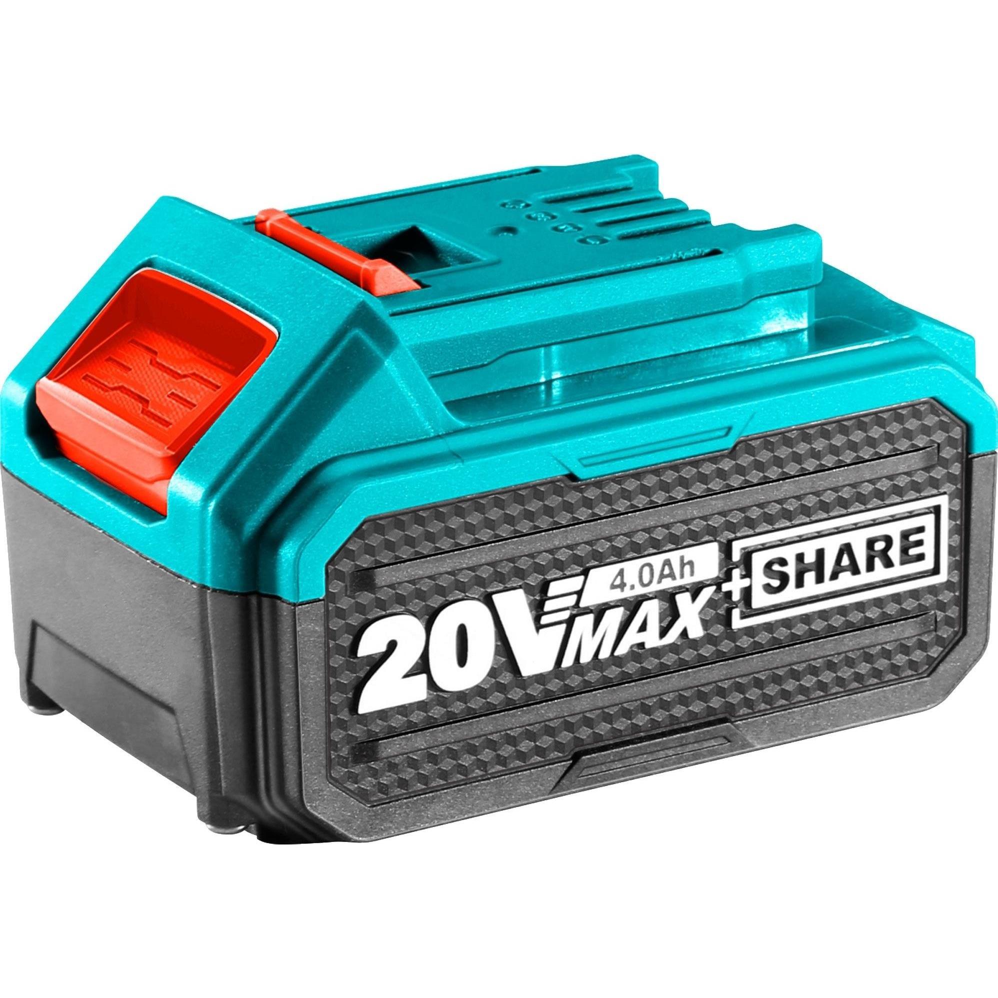 Total, Werkzeugakku + Ladegerät, Akku 20V, Li-Ion, 4000mAh (20 V)
