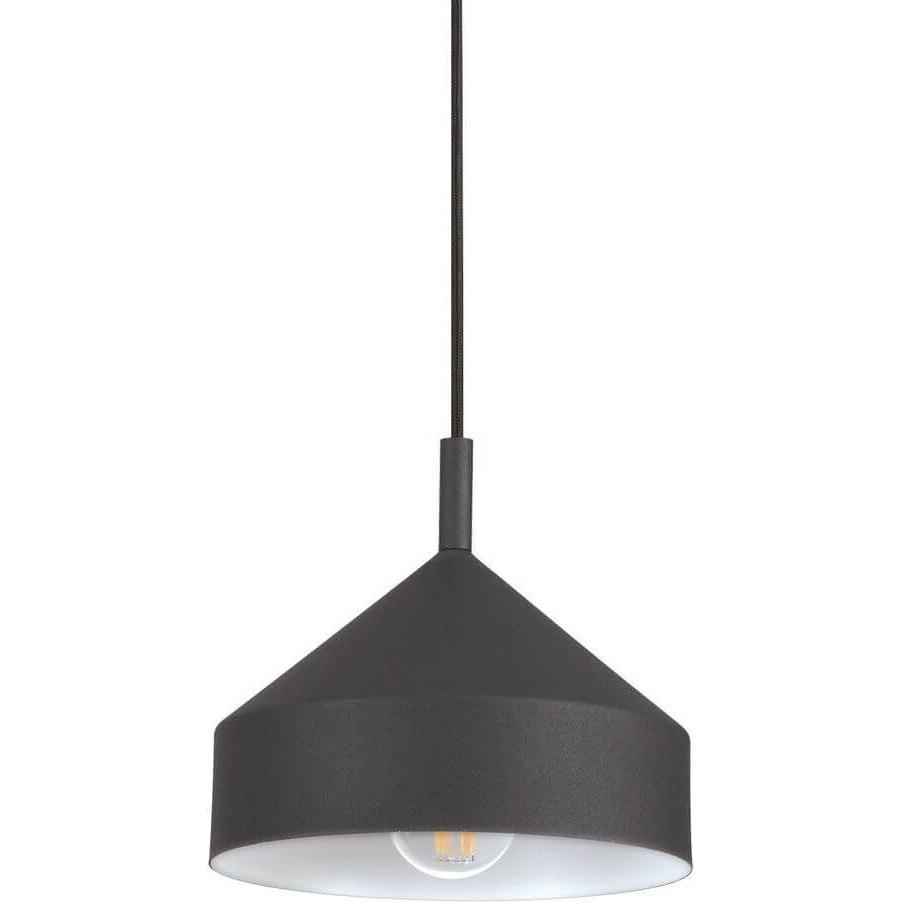 Ideal lux, Pendelleuchte, YURTA Pendelleuchte E27 ⌀210mm dimmbar Schwarz 281568 (E27)