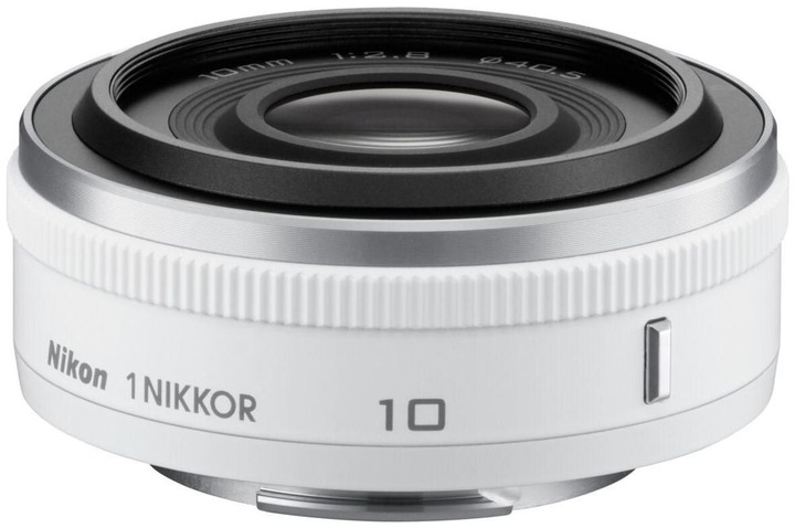 Actual product image Nikon 1 10mm 1:2.8, Fast wide-angle, White (Nikon 1, Nikon CX)