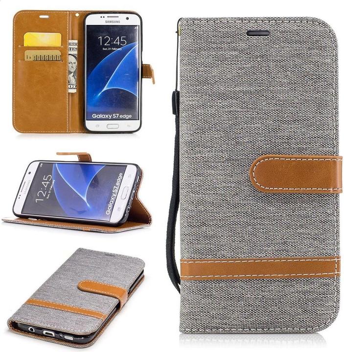Actual product image König Design Case Mobile Protection for Samsung Galaxy S7 Edge Case Cover Wallet Case New (Samsung Galaxy S7 Edge)