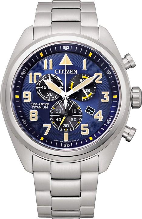 Immagine prodotto Citizen AT2480-81L Cronografo Eco-Drive Super Titanio 43 mm (Cronografo, 43 mm)