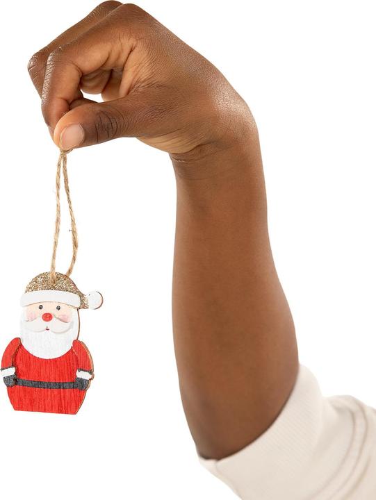 Christbaumhänger aus Holz, 8 Stk. (8 -teilig)