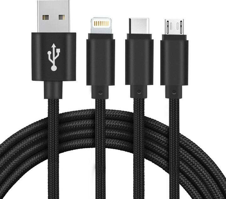 Setty USB Typ A – USB C, Lightning, Micro USB (1 m, USB 3.0)