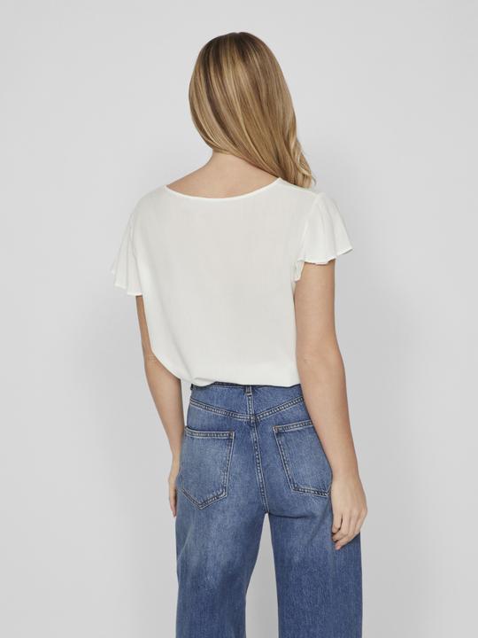 Actual product image Vila V-neck top with short sleeves (34)