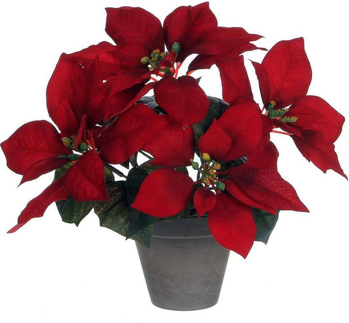 Produktbild Mica Decorations Dekorationspflanze Rot PVC (27 cm)