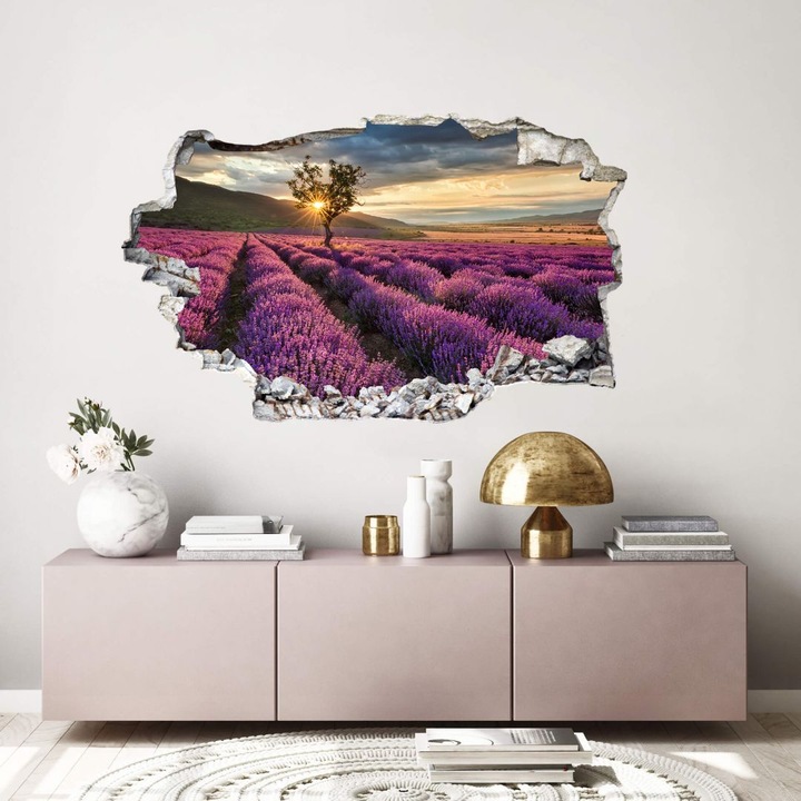 Immagine prodotto Trenddeko 3D Fiori di lavanda in Provenza (32 x 60 cm)