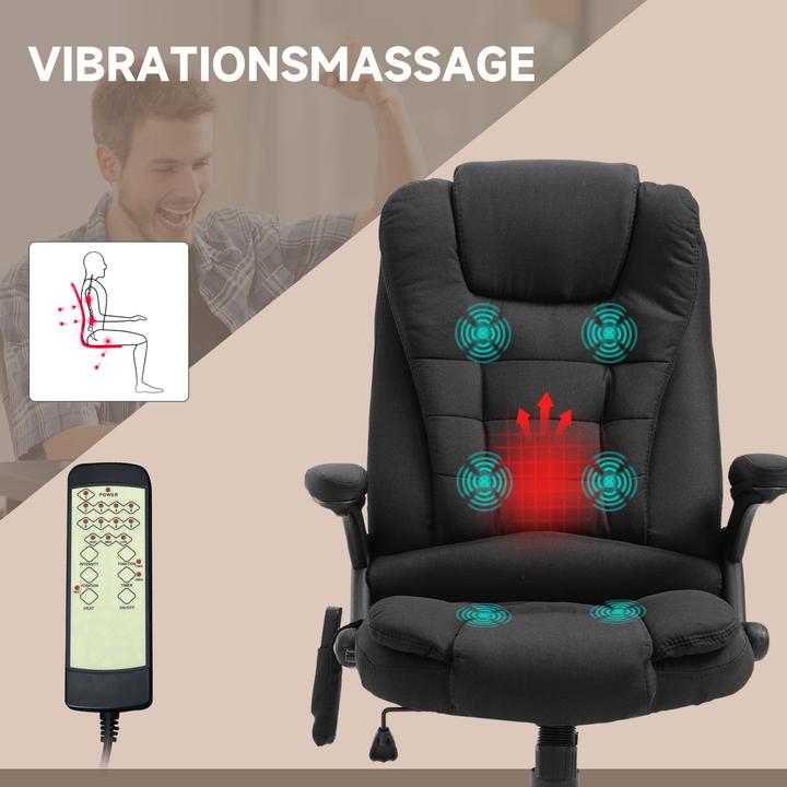 Immagine prodotto Vinsetto Sedia da ufficio con funzione massaggio e calore