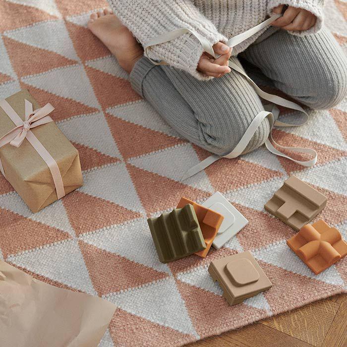 Actual product image Liewood Morgan stacking tower % silicone khaki multi mix