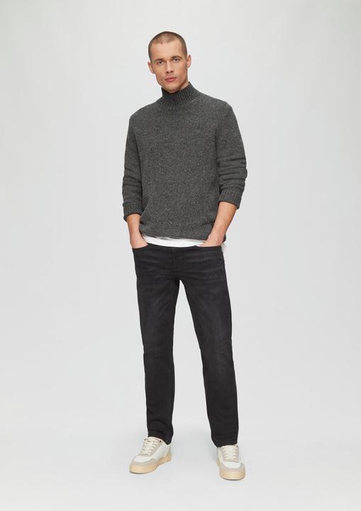 Produktbild S.Oliver Strickpullover Softer Stehkragenpullover aus reiner Wolle (XL)