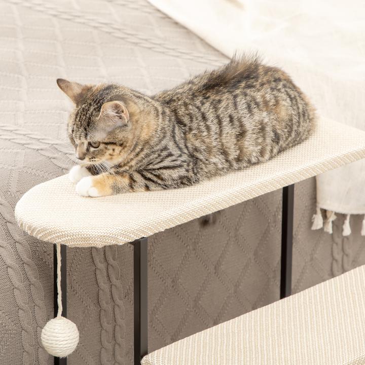 Actual product image PawHut Pet stairs with scratching board (Cat)