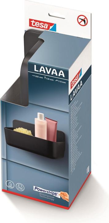 Immagine prodotto tesa LAVAA Cestino doccia di medie dimensioni con soluzione adesiva senza foratura