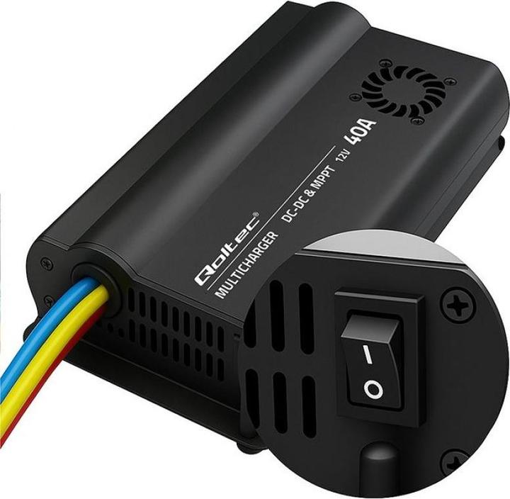 Actual product image Qoltec Ladegerät DC-DC 12V mit MPPT-Regelung 40A