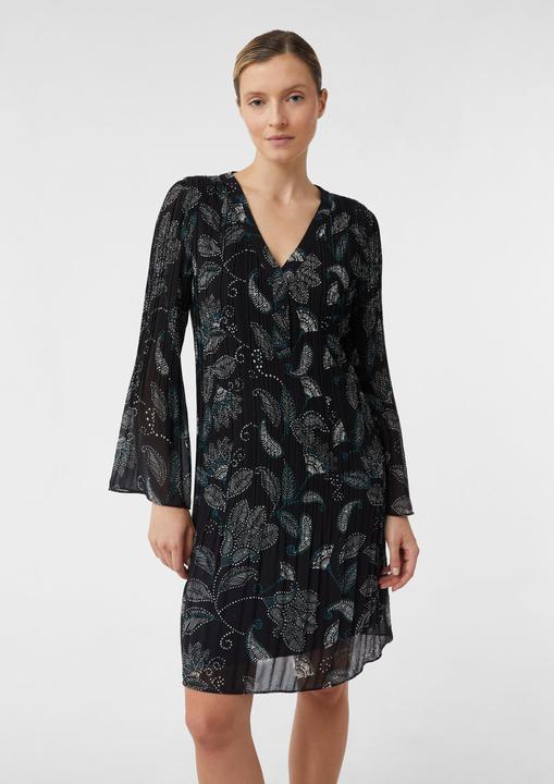 Image du produit Comma Kleid Blusenkleid in Plissee-Optik (36)