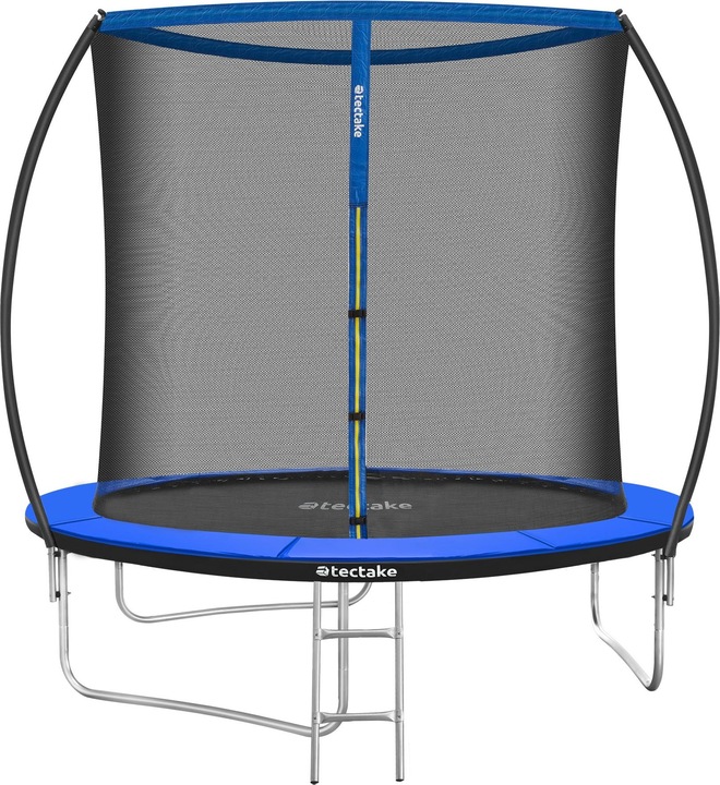 Actual product image tectake Trampoline Jumpy - tear resistant mat, safety net, padded edges, entry ladder (366 cm)