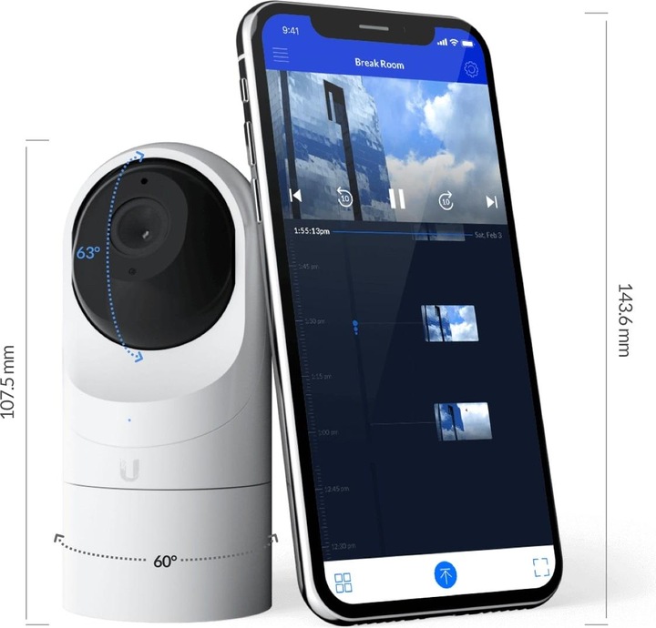 Actual product image Ubiquiti UniFi Video G3-Flex (1920 x 1080 Pixels)