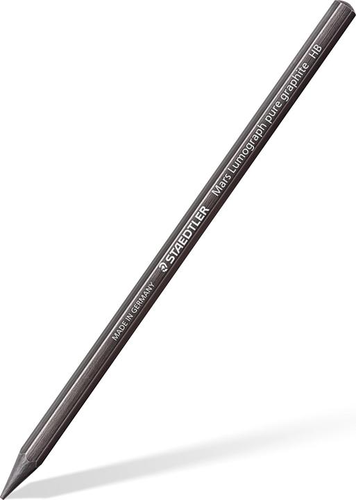 Actual product image Staedtler Mars Lumograph pure graphite 100G solid graphite pencils (2 mm, 2B, 4B, 6B, 8B, 6x)