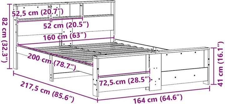 Image du produit vidaXL Plattformbett (160 x 200 cm)