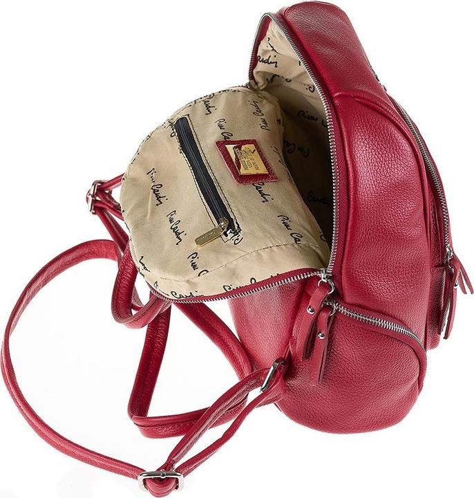 Produktbild Pierre Cardin Damen Lederrucksack Made In Italy - Modell Lunaria Pro - Casual - 28.0 X 31.0 X 14.0 Cm