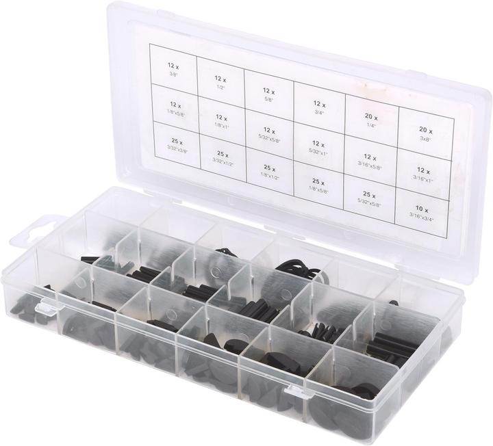 Image du produit KS Tools Assortiment goupille de serrage/bague de serrage/clavette à ressort/bague d'arrêt