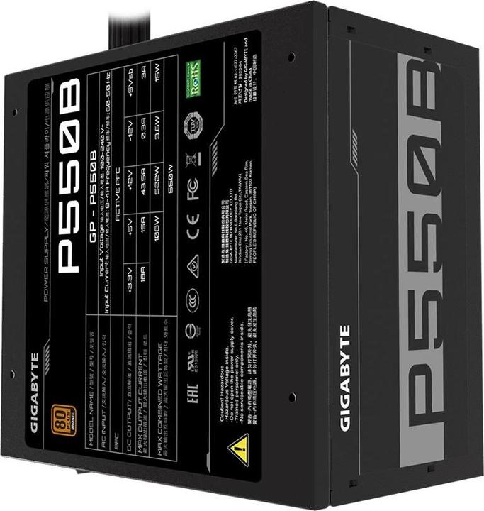 Actual product image Gigabyte P550B (550 W)