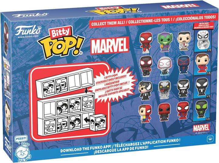Actual product image Funko Bitty POP! 4 Pack Spider-Man: Venom