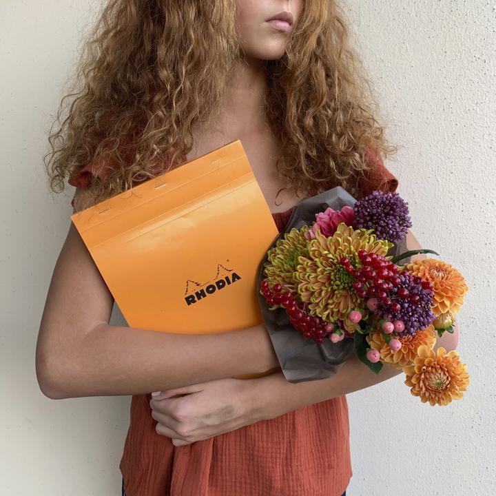Actual product image Rhodia Blocks stapled 80g Basics (A4, Lined, Soft cover)