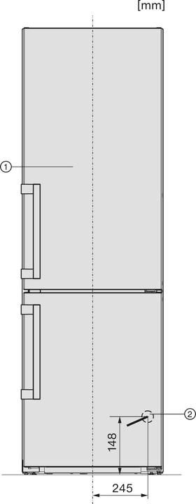 Image du produit Miele Combiné réfrigérateur/congélateur KFN 4795 AD (371 l)