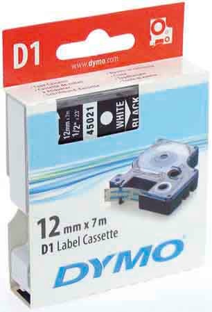 Produktbild Dymo S0720610 Standardband (1.20 cm, Schwarz, Weiss)