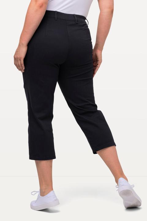 Immagine prodotto Ulla Popken Pantaloni modello Mony lunghi fino al polpaccio in tessuto elasticizzato con tasche con zip (52)