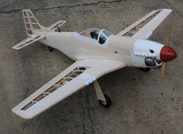 Actual product image Seagull Models ( SG-Models ) P-51 Mustang 56.3" Master Scale Kit (Multi motor)