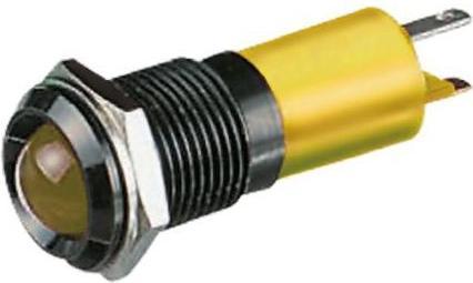 Produktbild RS PRO LED Einbau-Anzeige gelb 14mm 12Vdc