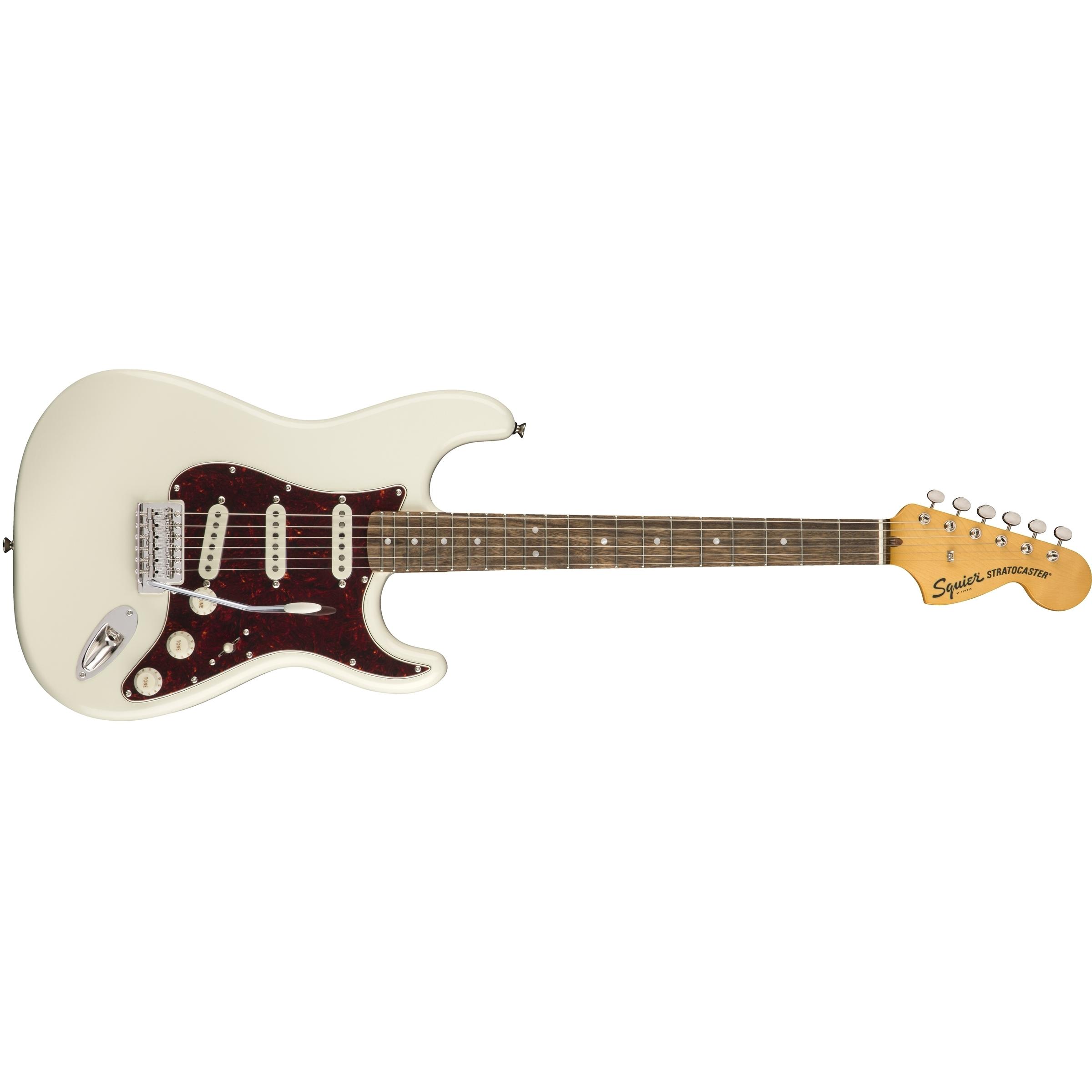 Fender Classic Vibe 70s Stratocaster Olympic White (Chitarra elettrica, Collo: Acero, Tastiera: alloro indiano, Corpo: Pioppo), Chitarra, Bianco