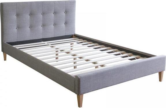 Image du produit Homestyle4u Lit rembourré avec matelas et sommier à lattes (120 x 200 cm)