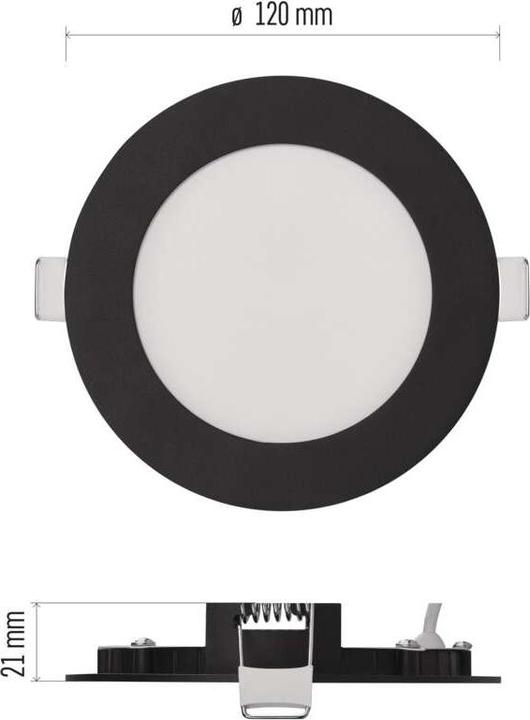 Immagine prodotto Emos NEXXO luce LED da incasso, rotonda, nera, 7W, con Change CCT (480 lm)