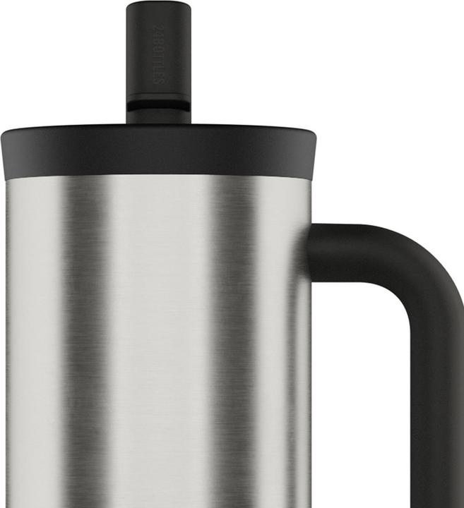 Productafbeelding 24 Bottles Thermobecher Straw Cup 800 ml, Silber (0.80 l)