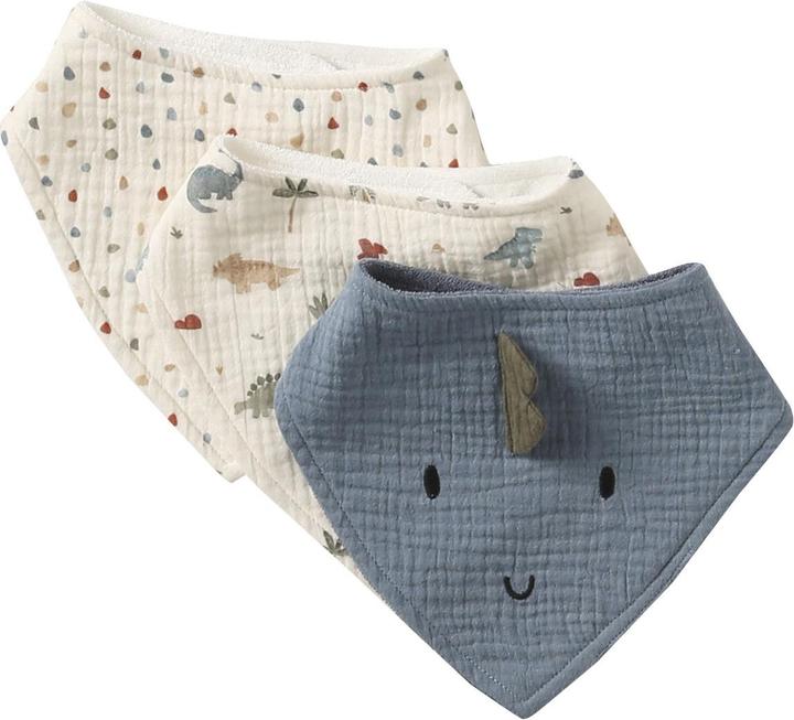 Vertbaudet 3er-Pack Baby Halstücher im Bandana-Style DACKEL (12 months)