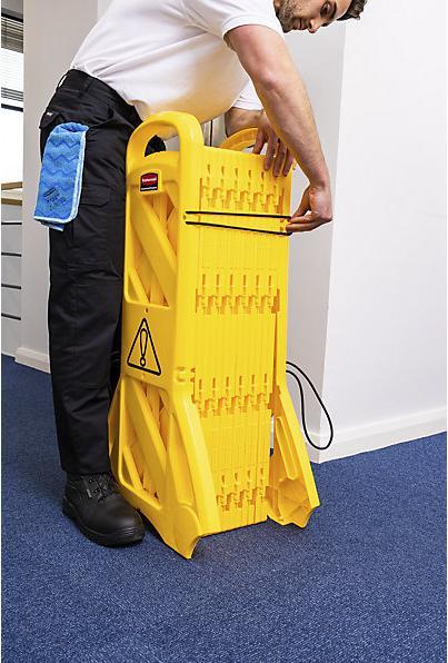 Image du produit Rubbermaid Clôture en polyéthylène, mobile
