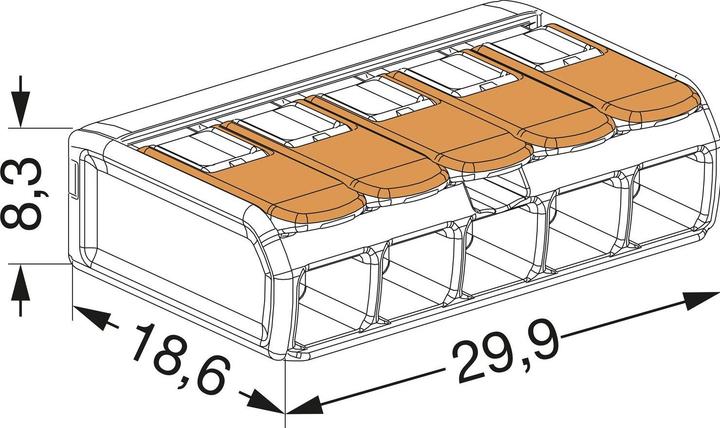 Actual product image Wago Connection clamp