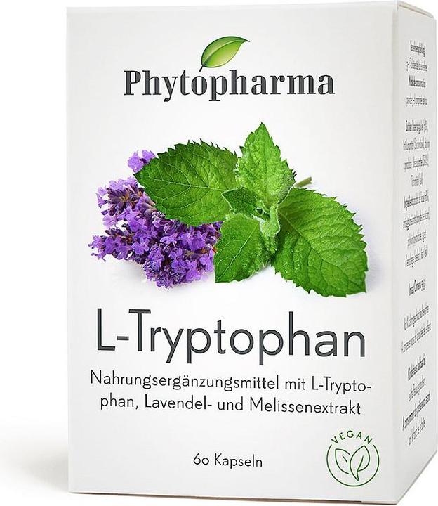Actual product image Phytopharma L-Tryptophan Kapsel (60 Piece, Capsules, 60 g)