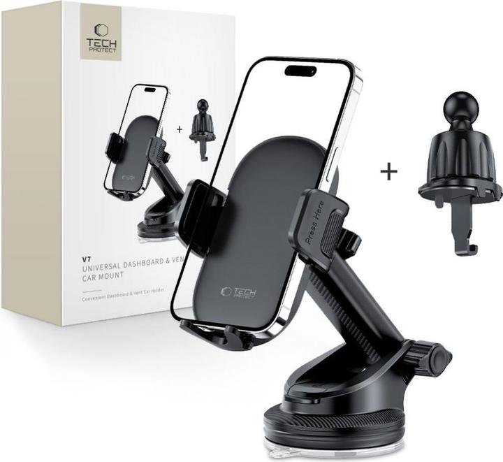 Image du produit Tech-Protect V7 Porte-téléphone pour cockpit / aération - noir