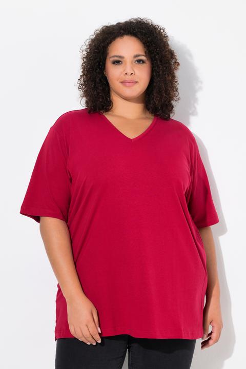 Produktbild Ulla Popken T-Shirt, V-Ausschnitt, Relaxed, Halbarm (50, 52)