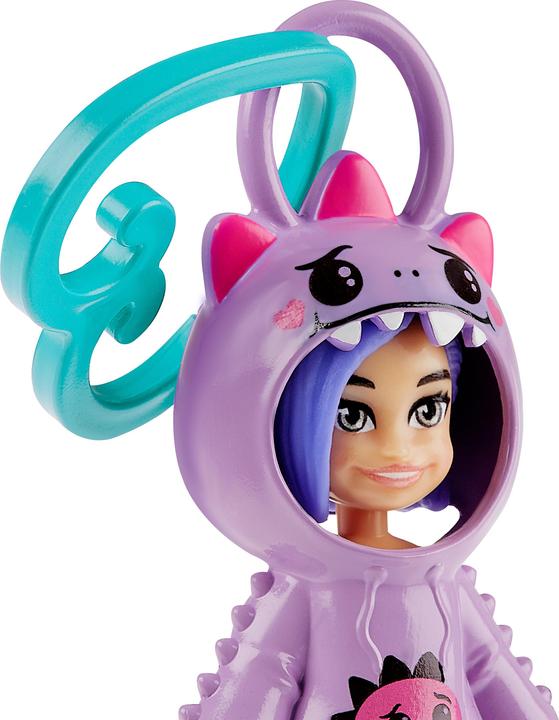Image du produit Mattel Polly Pocket Κούκλα Μινιατούρα - με Φουτεράκι Δεινοσαυράκι για 4+ ετών HRD62