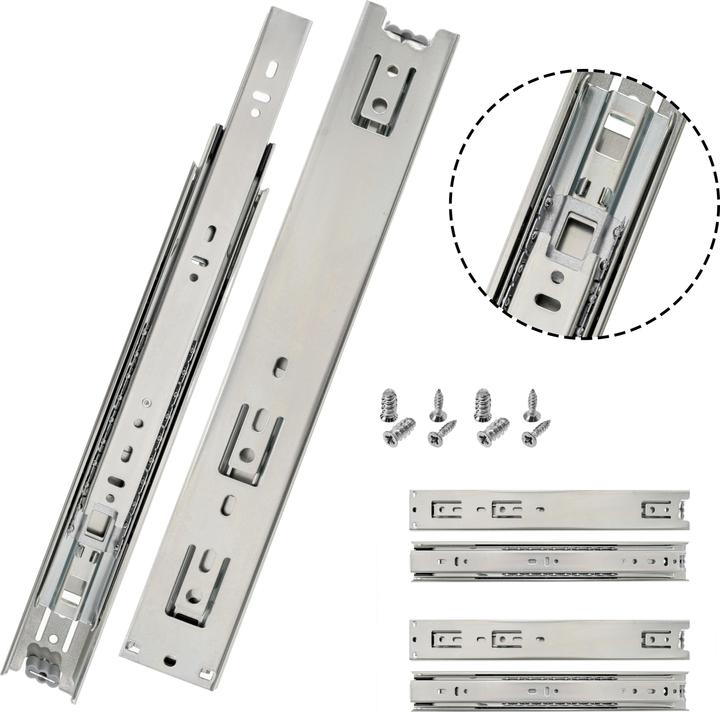 Helpmate Kugelvollauszug 300 mm, Stahl verzinkt, 2 Paar