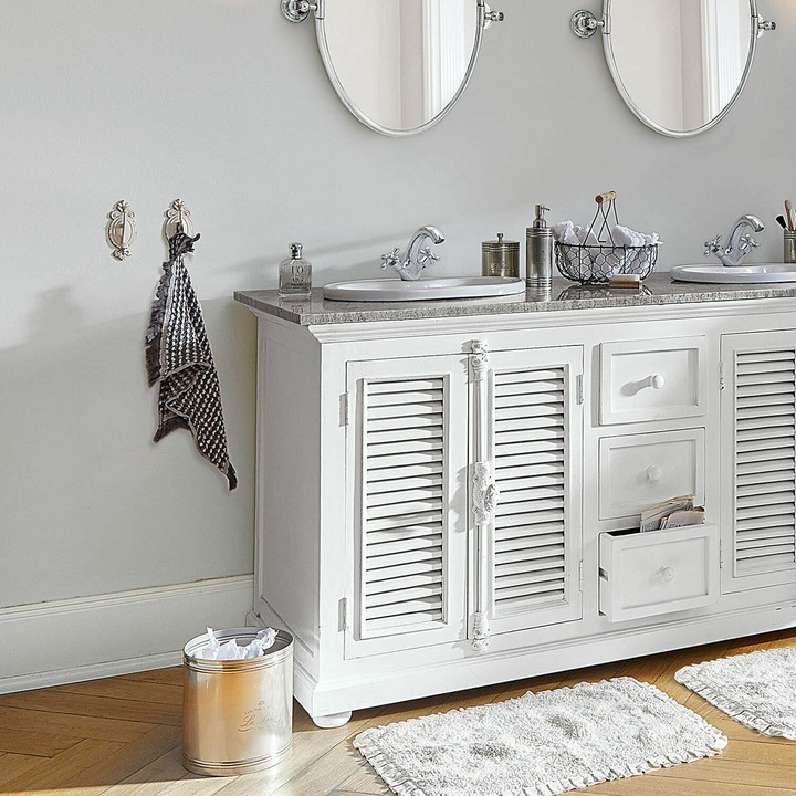 Produktbild Loberon Haken 2er Set Tede antikweiss